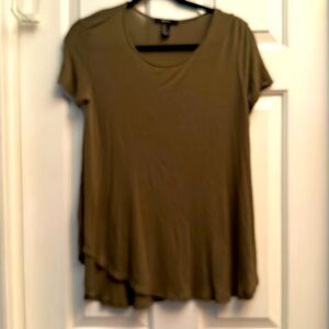 Forever 21 green tshirt tunic